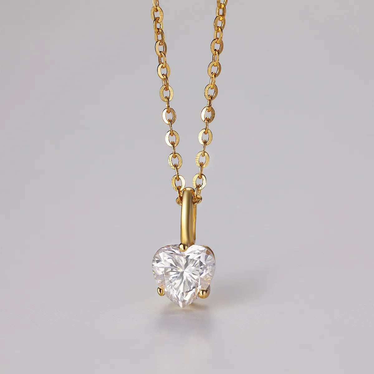 Fashorio Gold / One Size Heart Shape Pendant Necklace