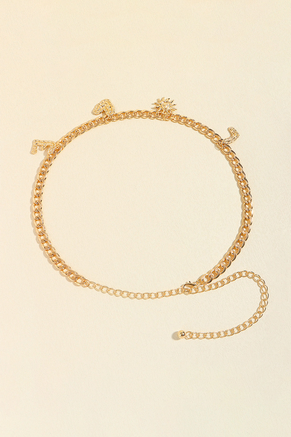 Fashorio Gold / One Size LOVE Alloy Belt