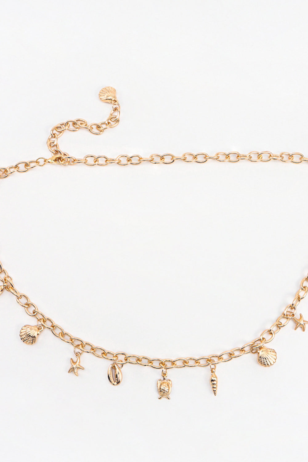 Fashorio Gold / One Size Ocean Element Charm Chain Belt
