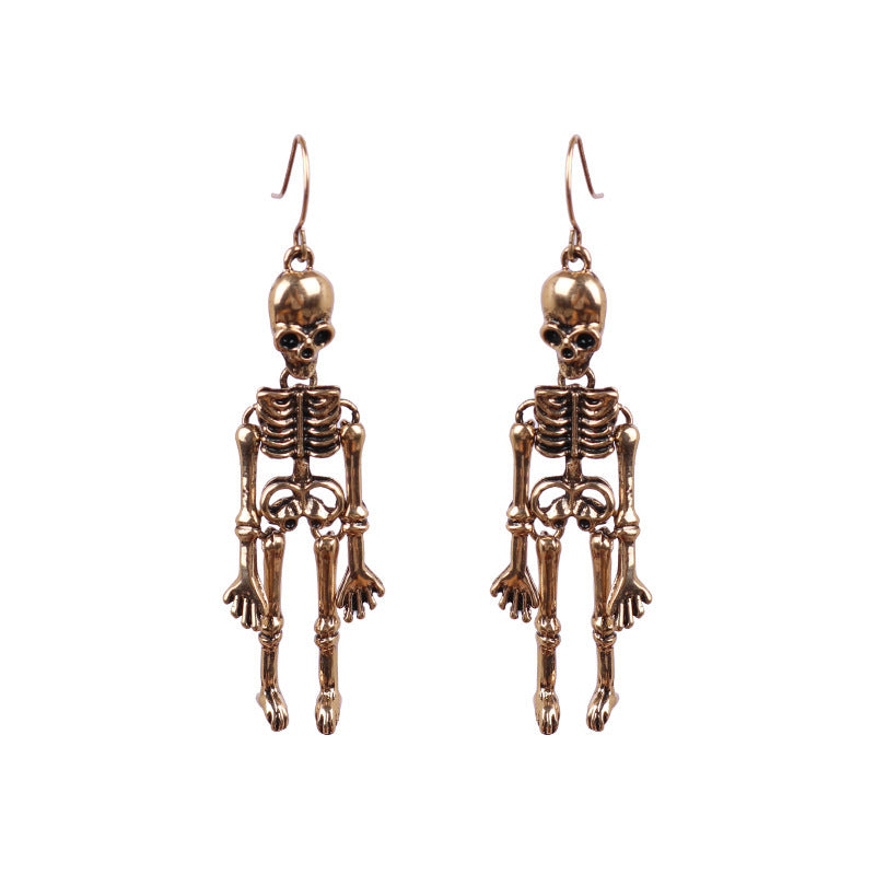 Fashorio Gold / One Size Skeleton Alloy Earrings