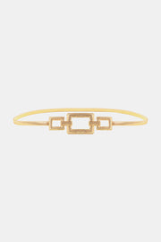 Fashorio Gold / One Size Square Shape Zinc Alloy Buckle Iron Belt