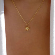 Fashorio Gold / One Size Sunburst Pendant Necklace