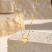 Fashorio Gold / onesize 18K Gold-Plated Heart Pendant Necklace