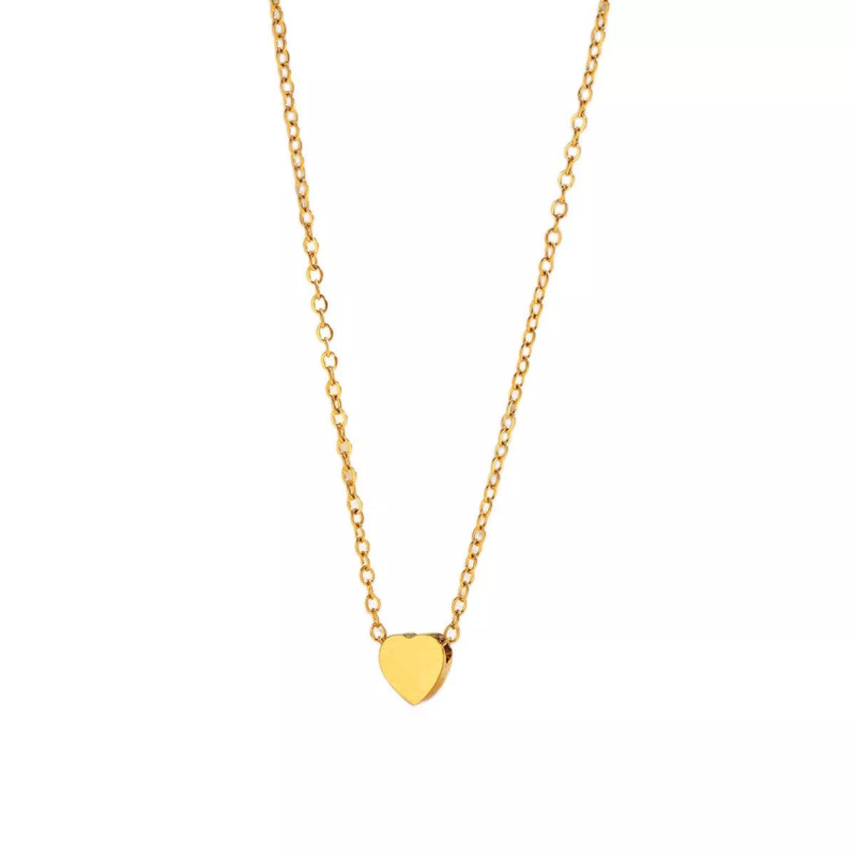 Fashorio Gold / onesize 18K Gold-Plated Heart Pendant Necklace