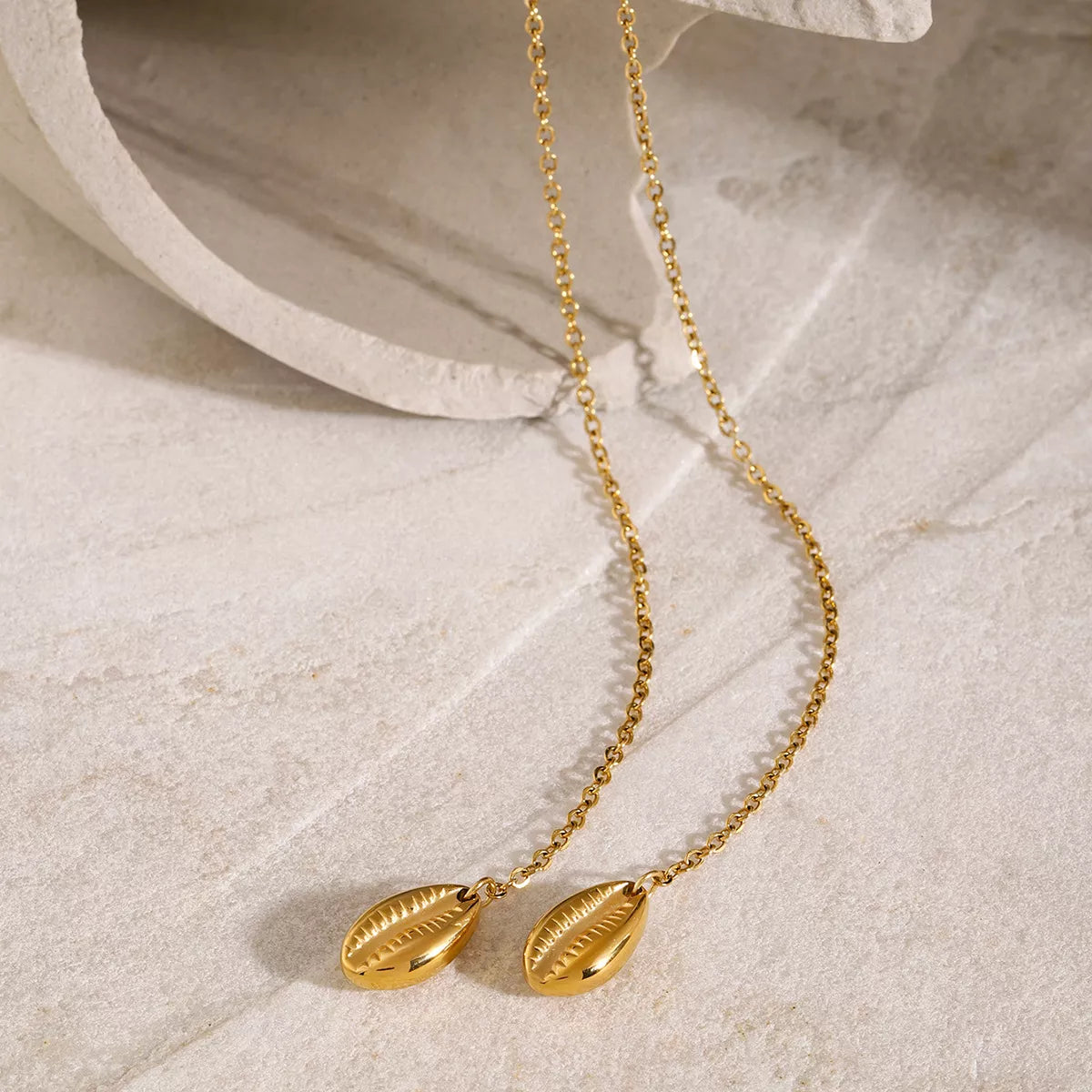 Fashorio Gold / onesize 18K Gold-Plated Y-Shaped Necklace