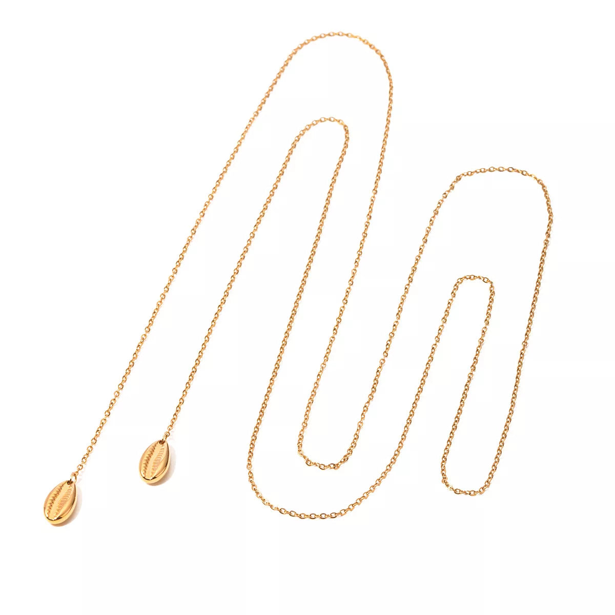 Fashorio Gold / onesize 18K Gold-Plated Y-Shaped Necklace