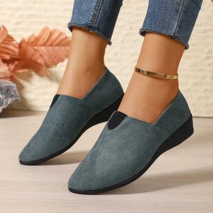 Breathable Mesh Slip-On Loafers Gray - Fashorio