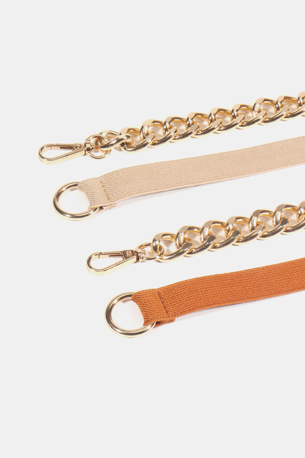 Fashorio Half Alloy Chain Elastic Belt