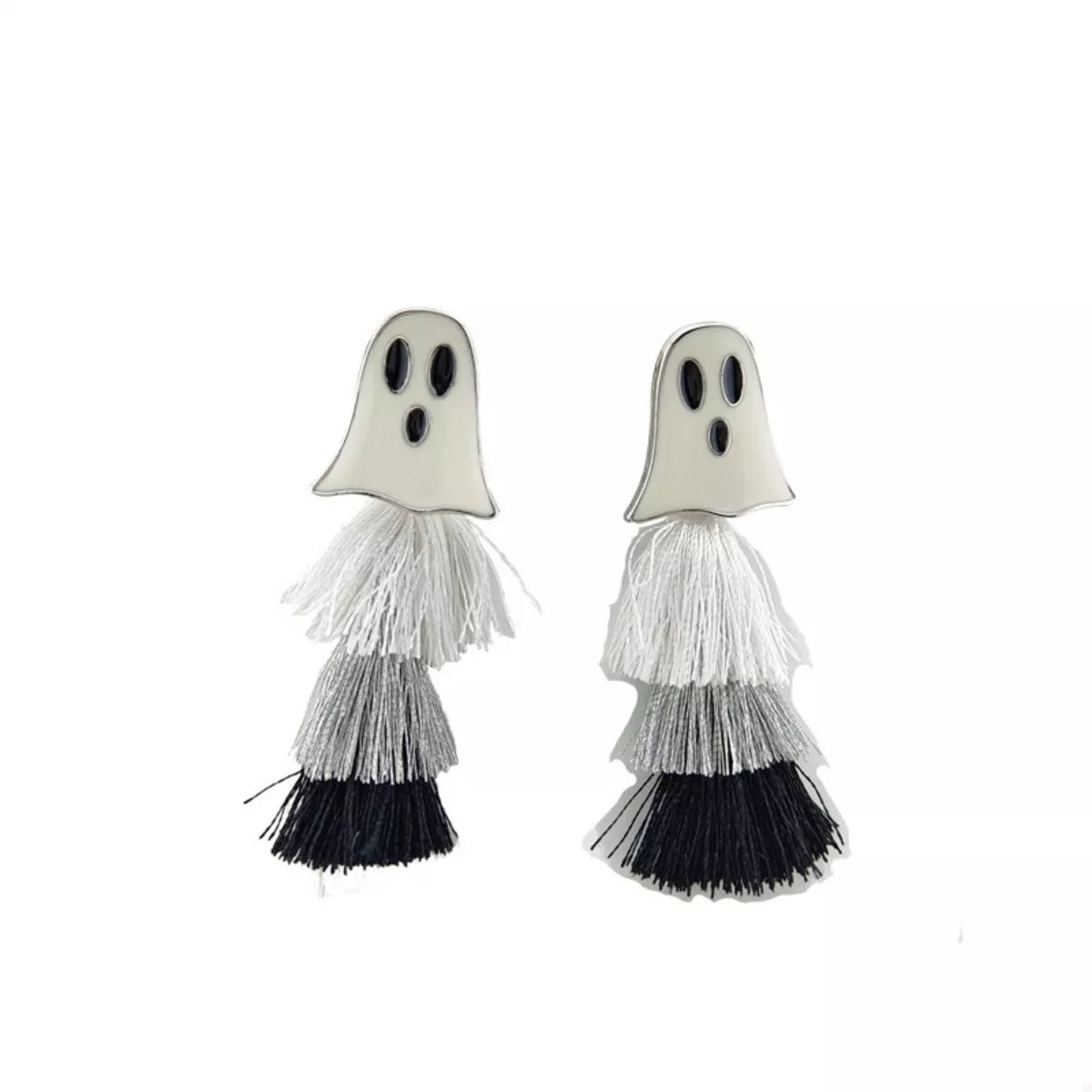 Fashorio Halloween Ghost and Pumpkin Dangle Earrings