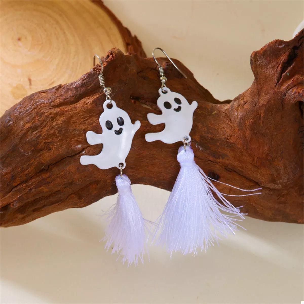 Fashorio Halloween Ghost and Pumpkin Dangle Earrings