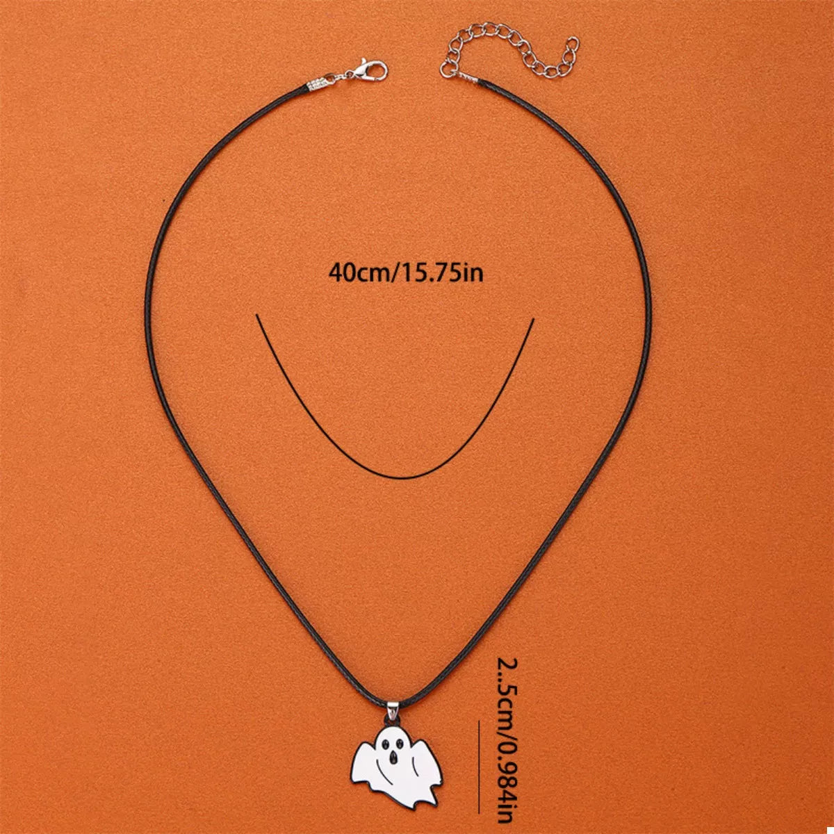 Fashorio Halloween Ghost Pendant Necklace