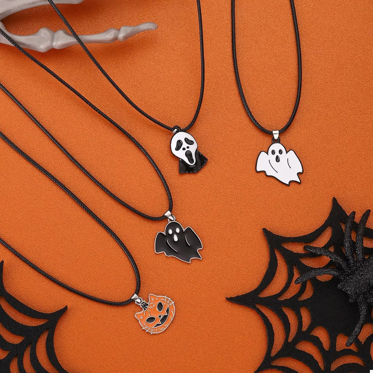 Fashorio Halloween Ghost Pendant Necklace