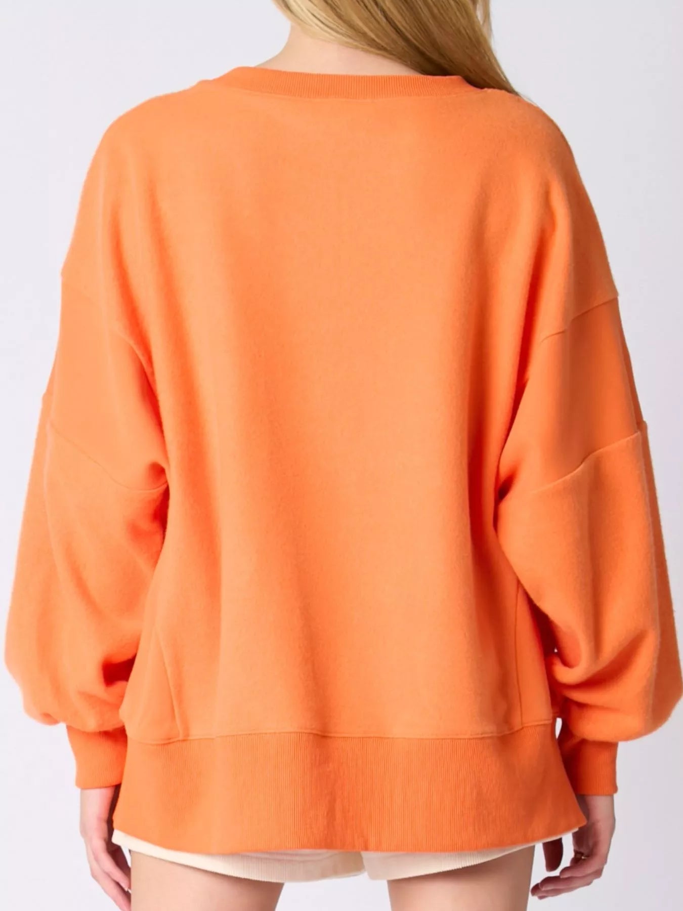 Fashorio Halloween Sequin Ghost Oversized Sweatshirt