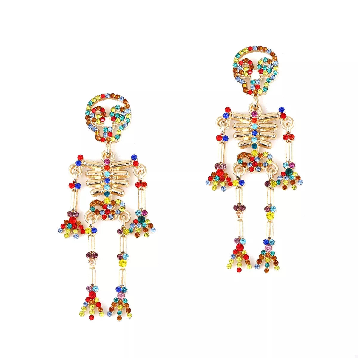 Fashorio Halloween Skeleton Statement Earrings