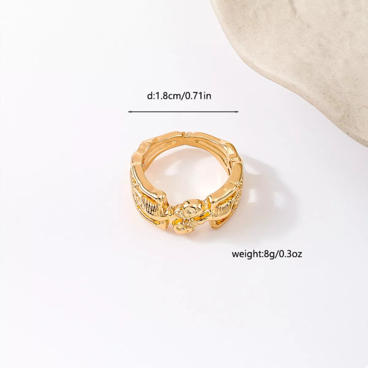 Fashorio Halloween Skull Alloy Ring