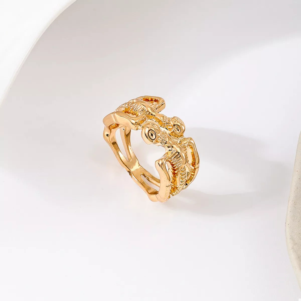 Fashorio Halloween Skull Alloy Ring