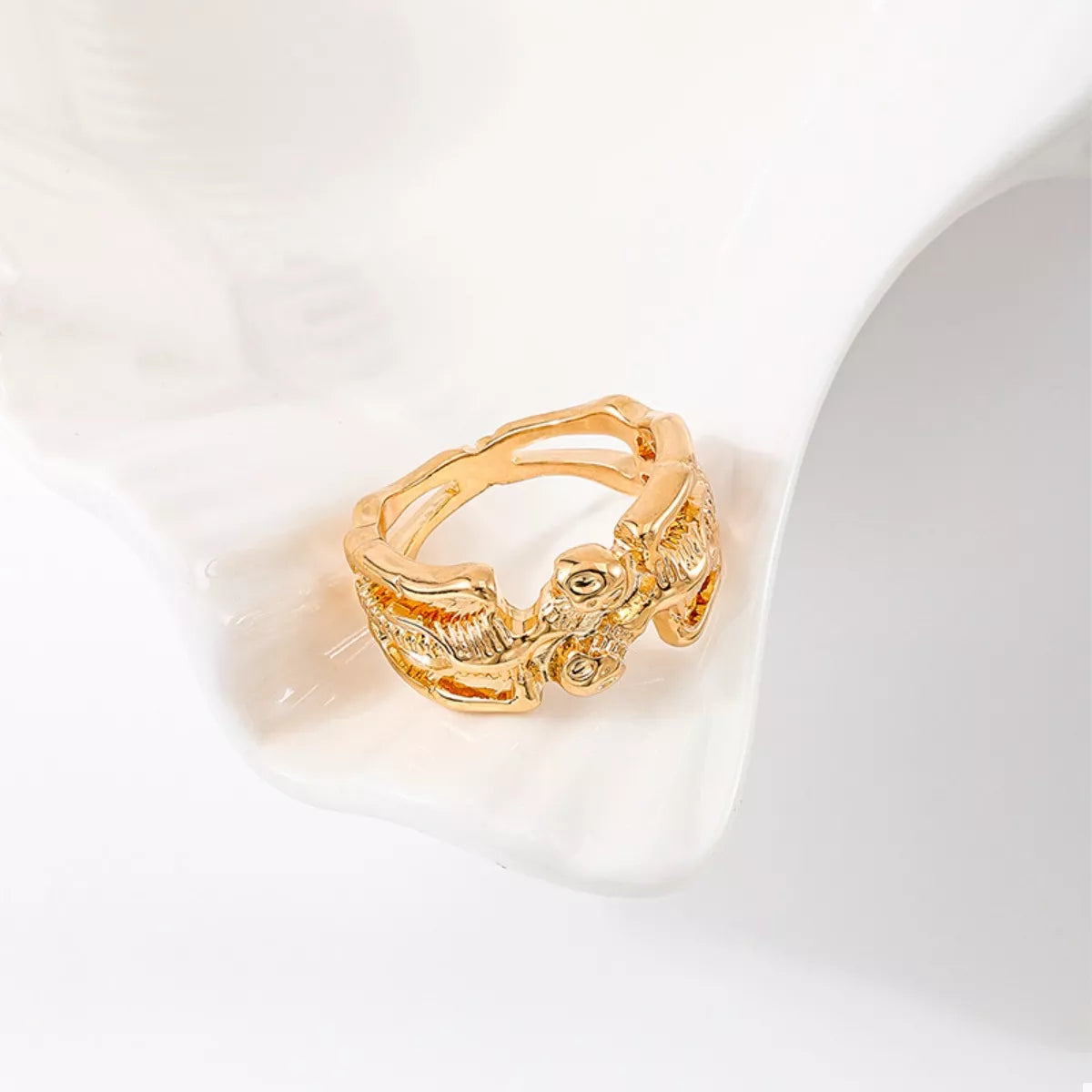 Fashorio Halloween Skull Alloy Ring