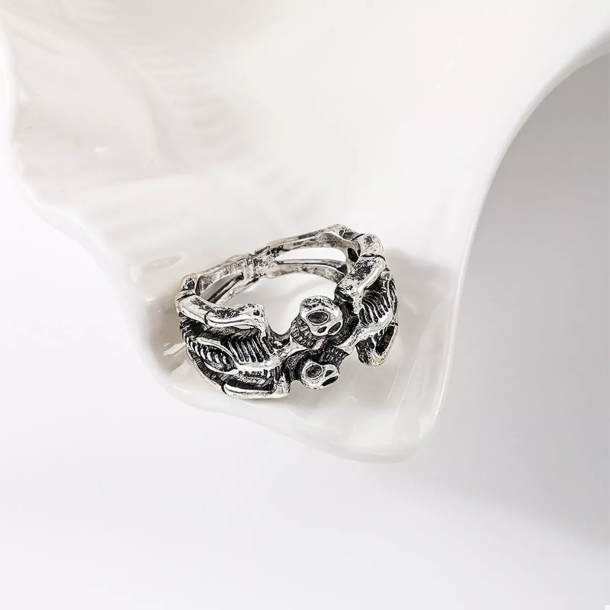 Fashorio Halloween Skull Alloy Ring