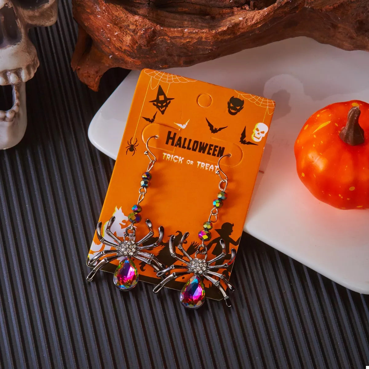 Fashorio Halloween Spider Dangle Earrings