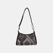Fashorio Handbags Black / One Size Printed Crossbody Bag