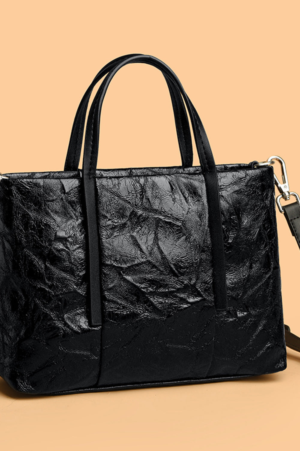 Fashorio Handbags Black / One Size PU Leather Handbag