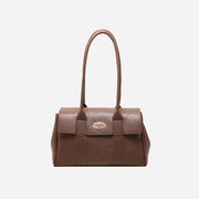 Fashorio Handbags Chestnut / One Size PU Leather Shoulder Bag