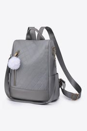 Fashorio Handbags Dark Gray / One Size Pum-Pum Zipper Backpack