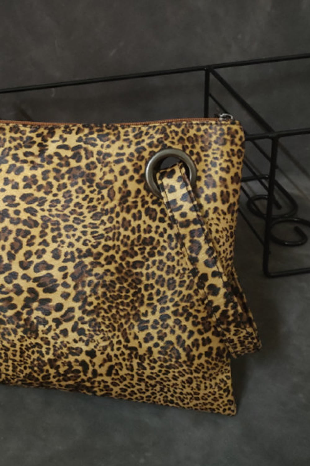 Fashorio Handbags Leopard PU Leather Clutch