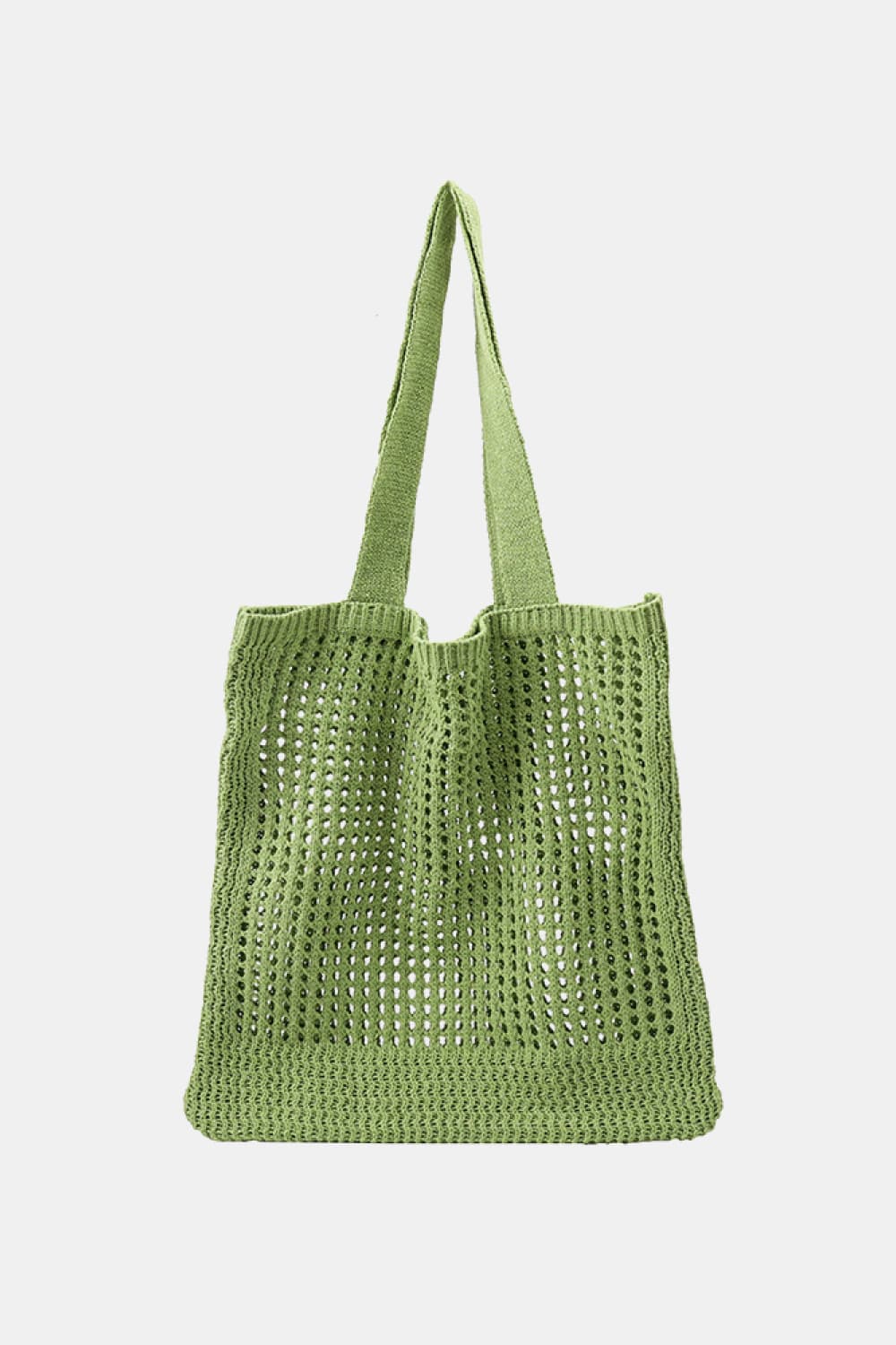 Fashorio Handbags Light Green / One Size Openwork Tote Bag