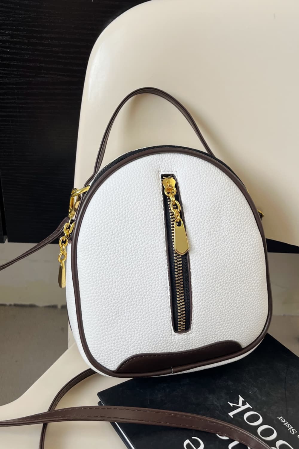 Fashorio Handbags White / One Size PU Leather Handbag
