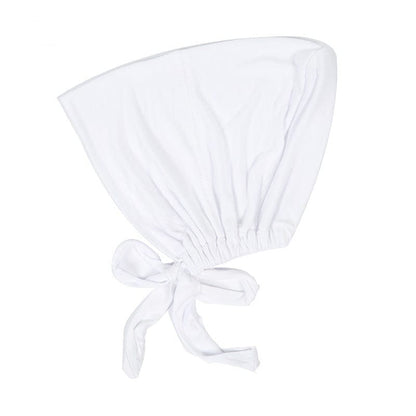 Soft Modal Hijab with Elastic Lace & Tied Rope – Solid Colour Scarf 12 Style - Fashorio