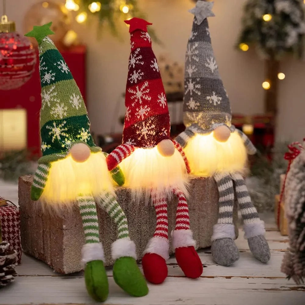 Fashorio Home Decor Accents Assorted 2-Piece Light-Up Faceless Gnomes