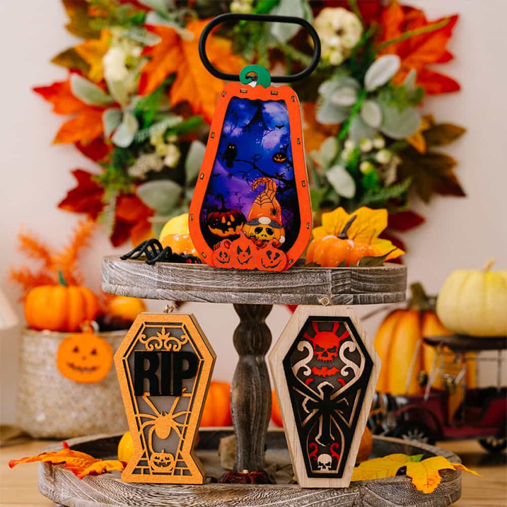 Fashorio Home Decor Accents Assorted 2-Piece Light-Up Hanging Widgets