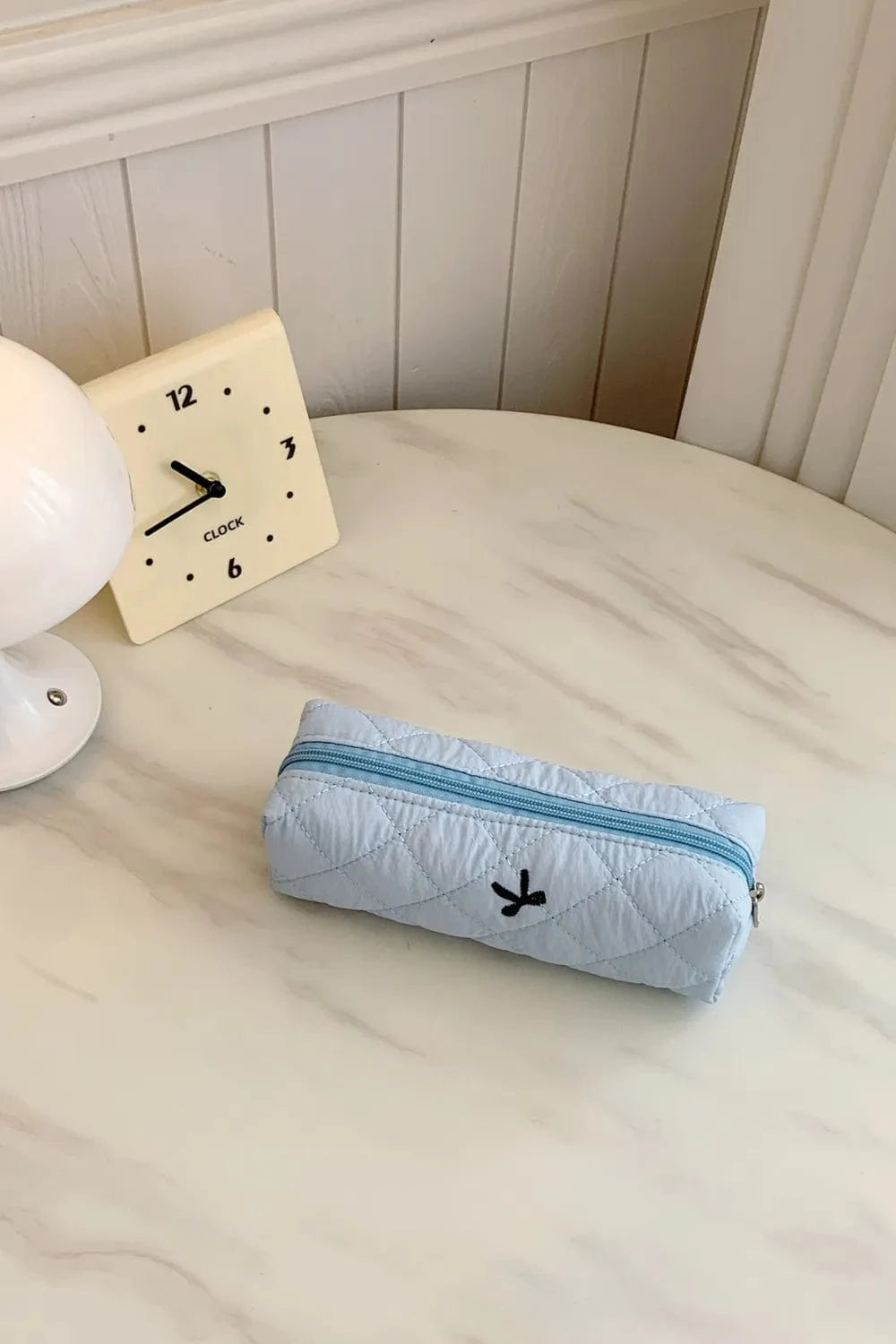 Fashorio Home Decor Accents Bow Embroidered Quilted Storage Bag