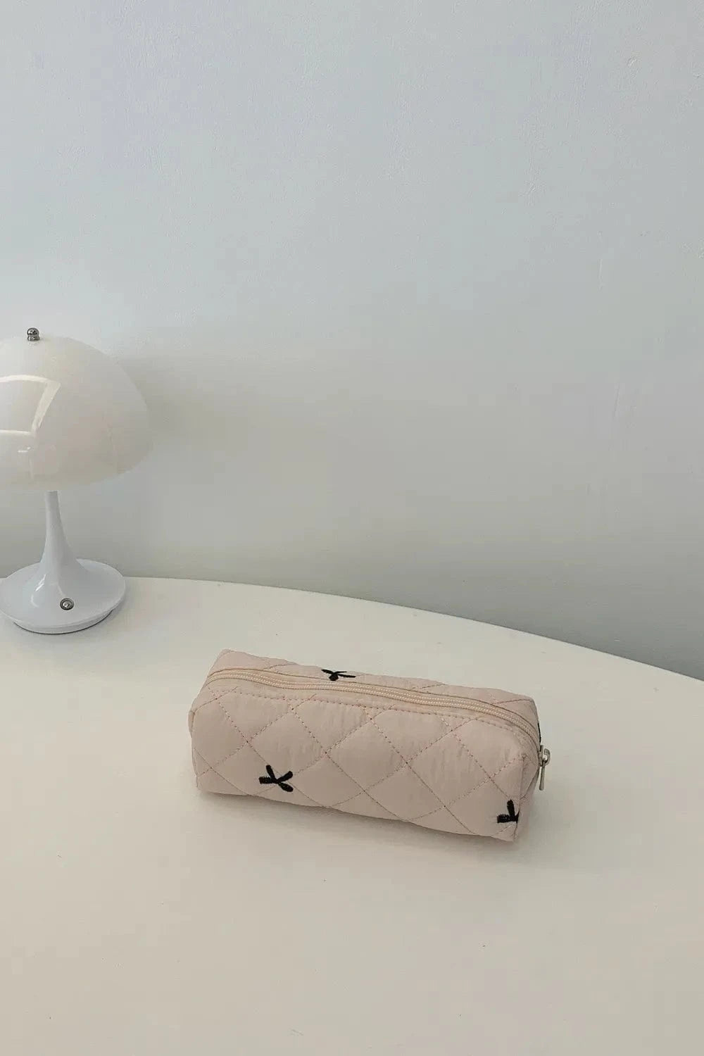 Fashorio Home Decor Accents Bow Embroidered Quilted Storage Bag