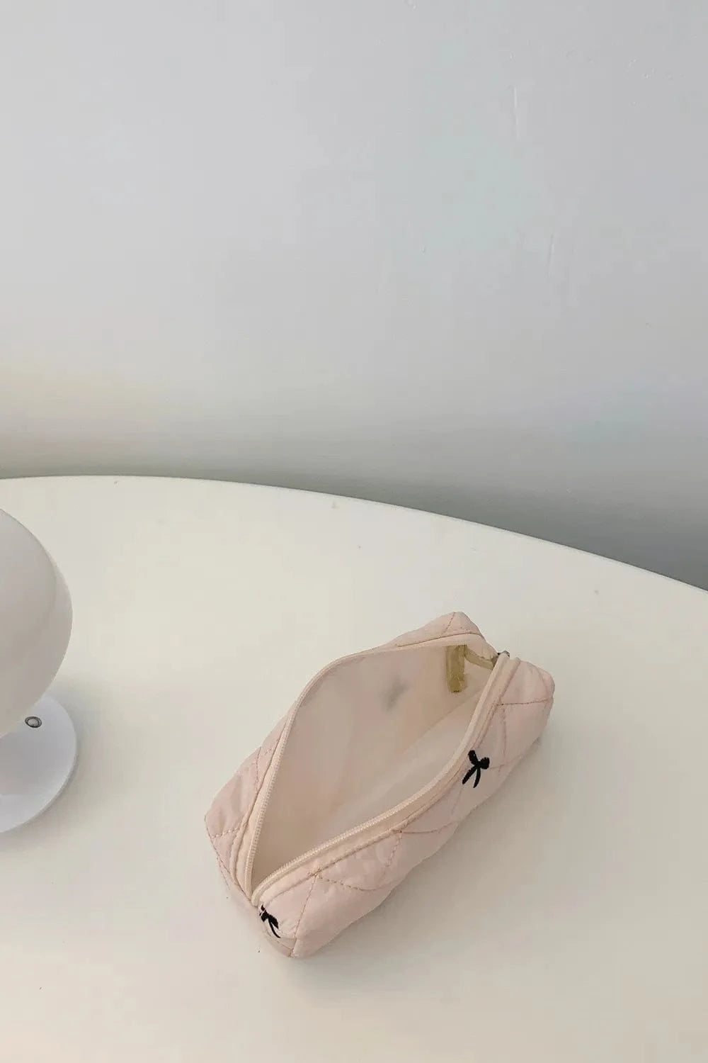 Fashorio Home Decor Accents Bow Embroidered Quilted Storage Bag