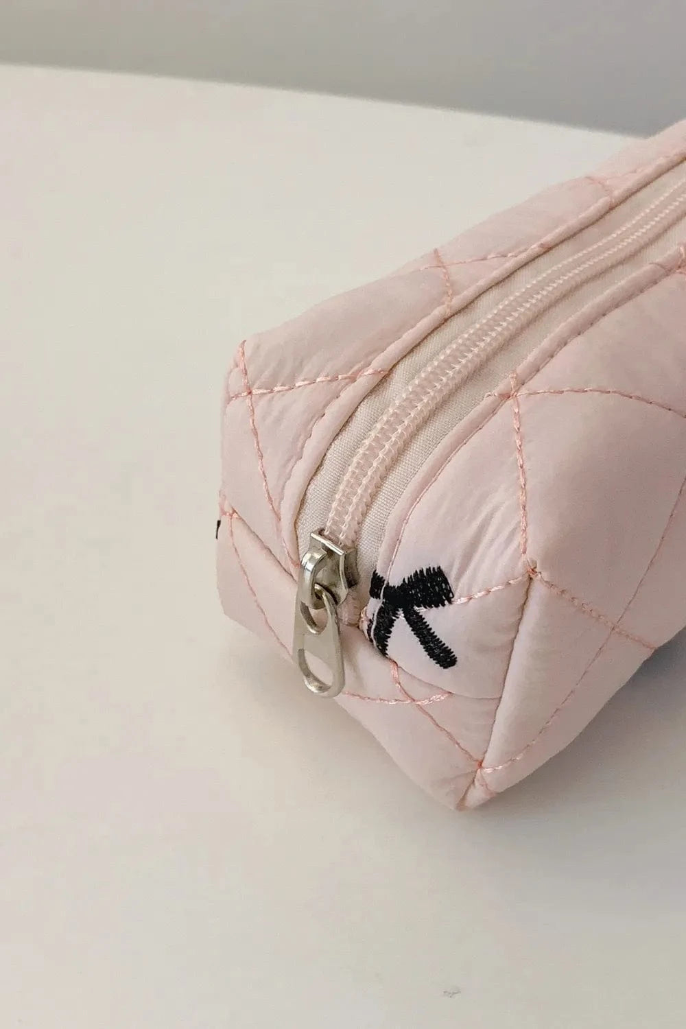 Fashorio Home Decor Accents Bow Embroidered Quilted Storage Bag