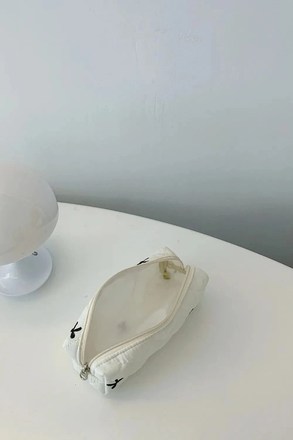 Fashorio Home Decor Accents Bow Embroidered Quilted Storage Bag