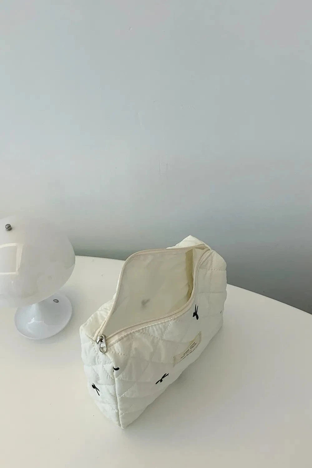 Fashorio Home Decor Accents Bow Embroidered Quilted Storage Bag