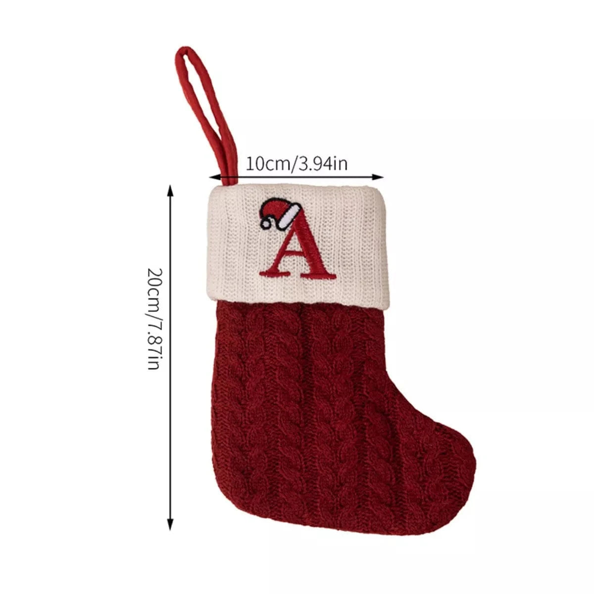 Fashorio Home Decor Accents Cable-Knit Contrast Christmas Stockings