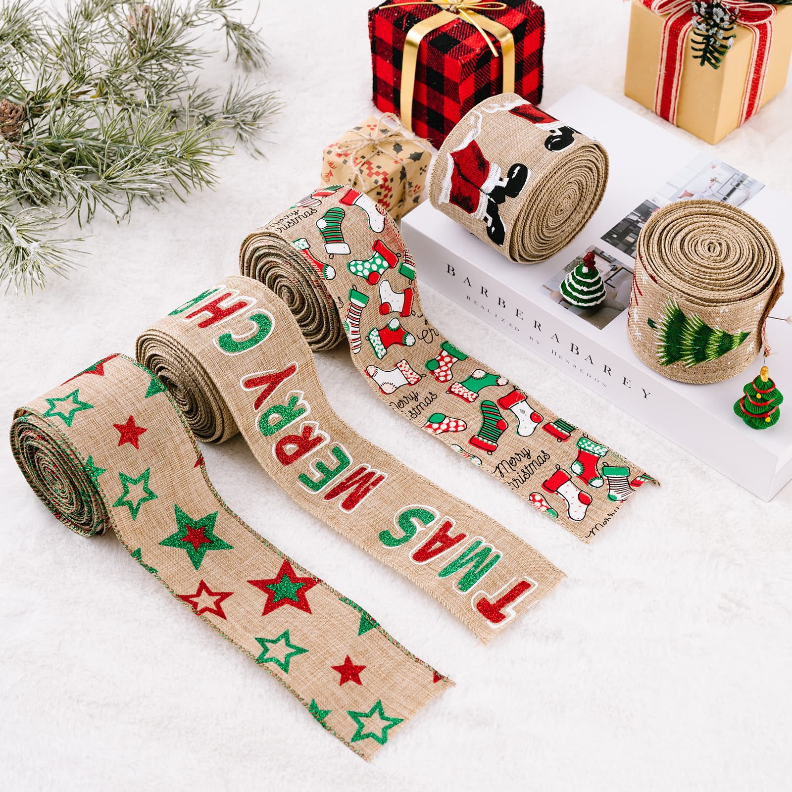 Fashorio Home Decor Accents Christmas Polyester Ribbon