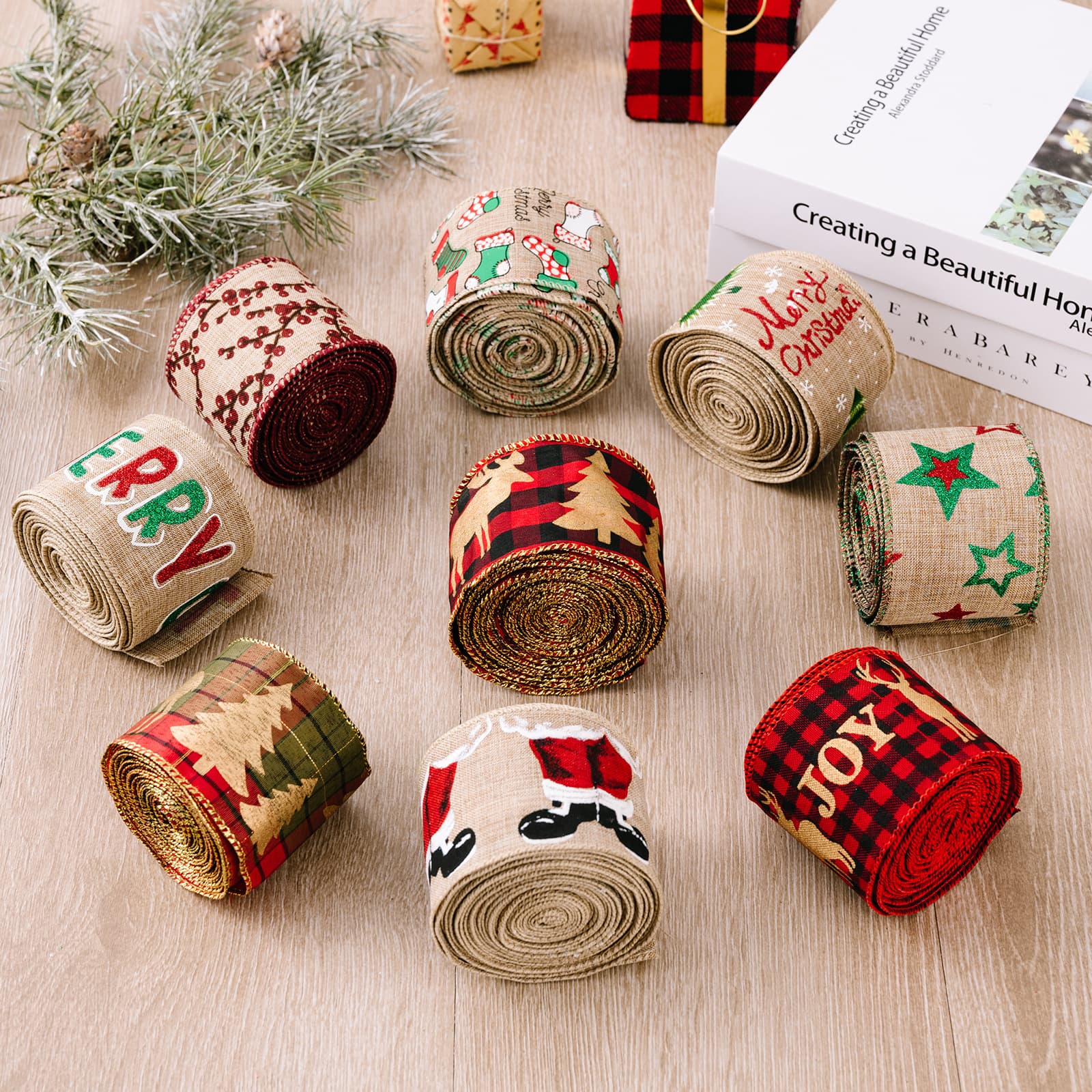 Fashorio Home Decor Accents Christmas Polyester Ribbon