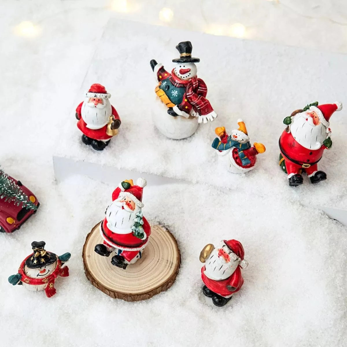 Fashorio Home Decor Accents Christmas Santa Claus Miniature Figurine Ornament