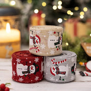 Fashorio Home Decor Accents Christmas Snowman Decorative Ribbon