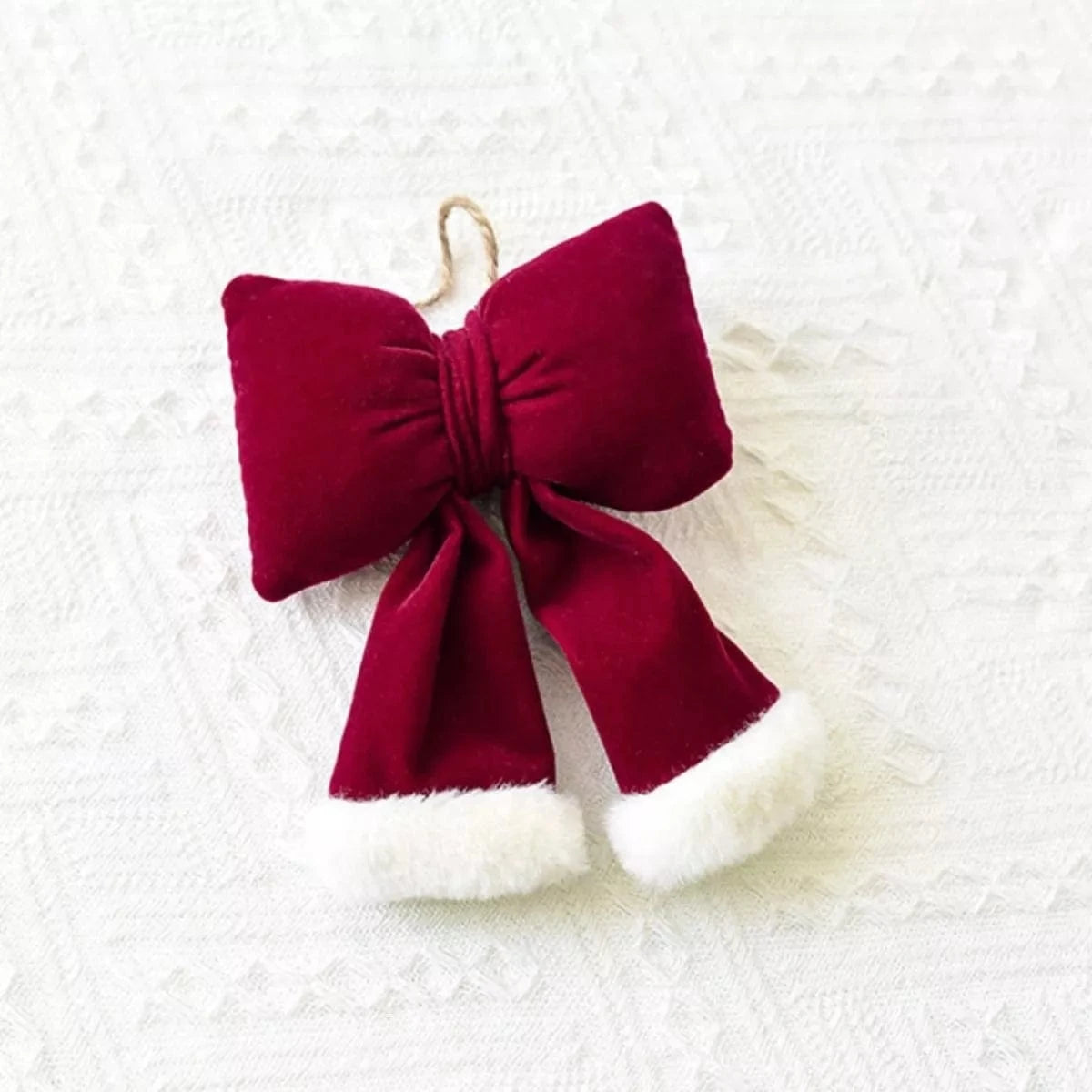 Fashorio Home Decor Accents Christmas Velvet Bow Hanging Ornament