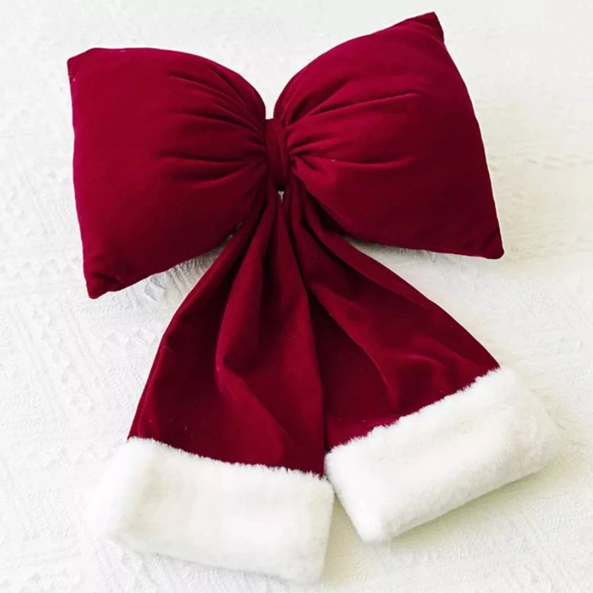 Fashorio Home Decor Accents Christmas Velvet Bow Hanging Ornament