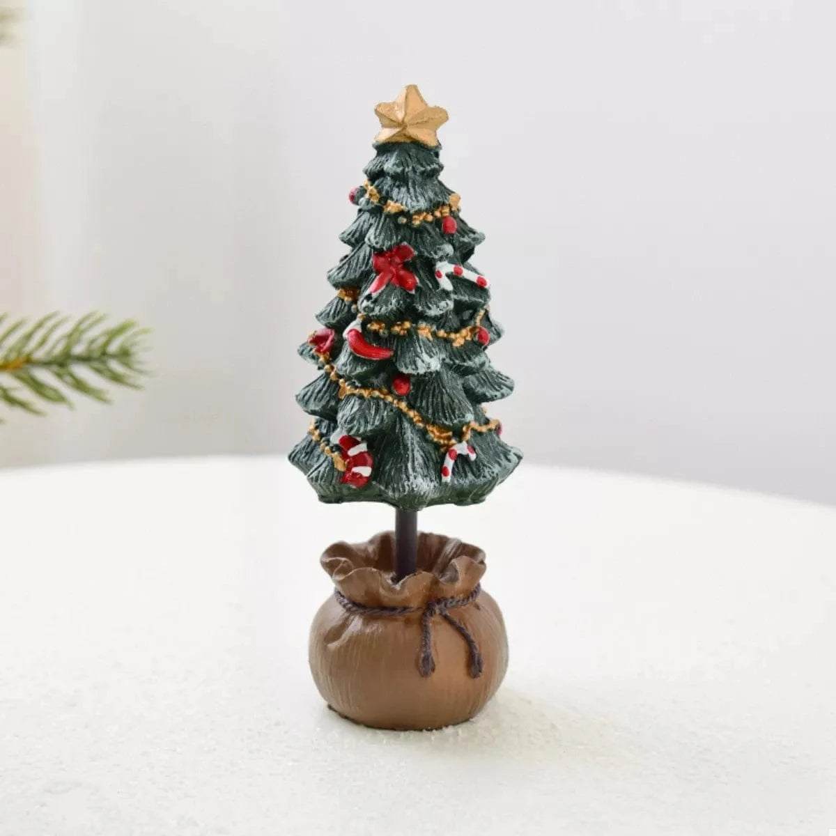 Fashorio Home Decor Accents Dark Green / One Size Christmas Tree Ornament with Star