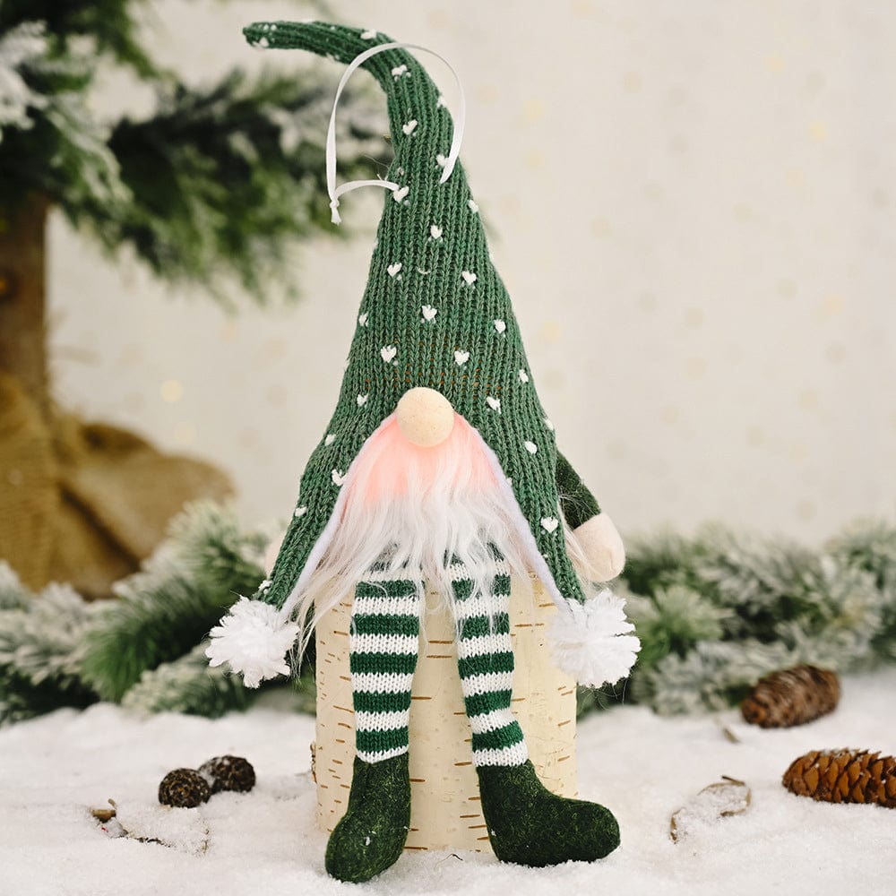 Fashorio Home Decor Accents Dark Green / One Size Light-Up Long Leg Faceless Gnome
