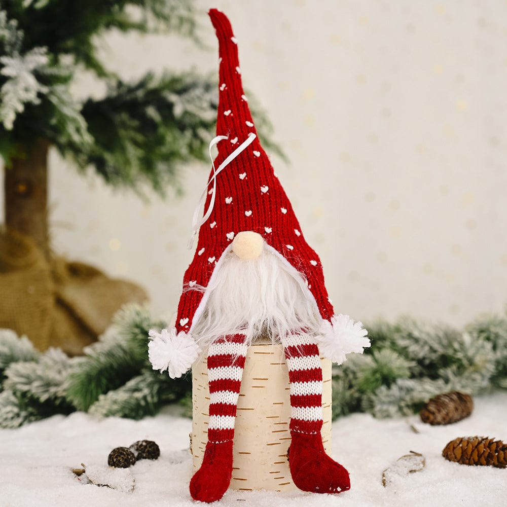 Fashorio Home Decor Accents Deep Red / One Size Light-Up Long Leg Faceless Gnome