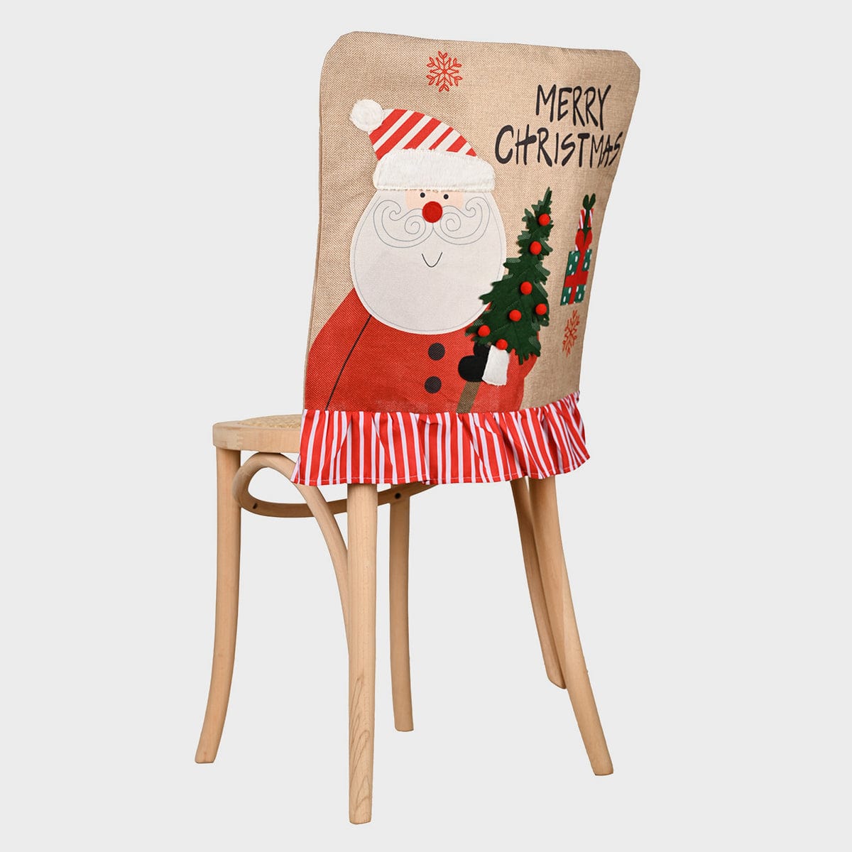 Fashorio Home Decor Accents Deep Red / One Size MERRY CHRISTMAS Chair Cover